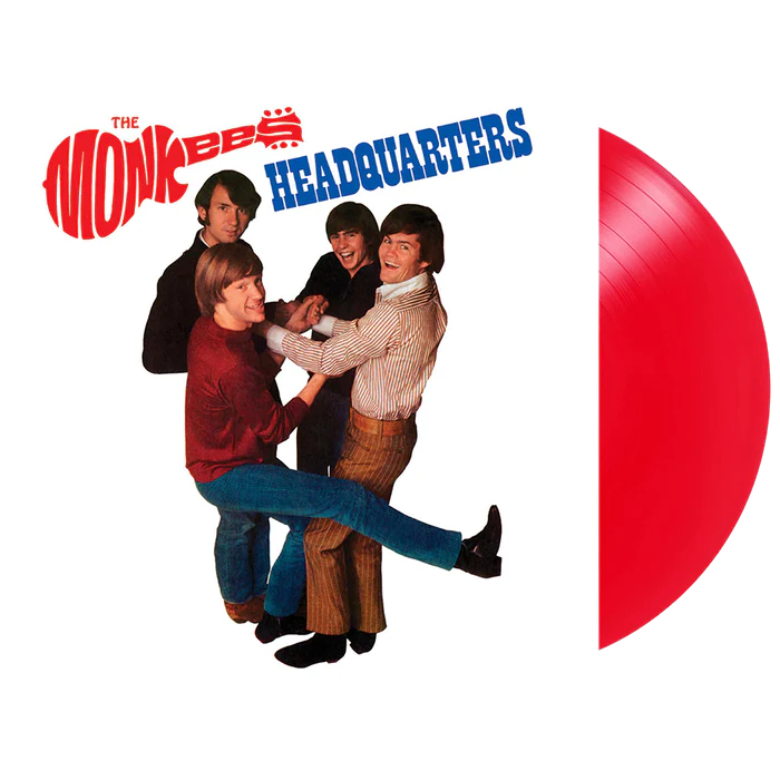Vinyl -The Monkees 'Headquarters' LP (Translucent Blue or Red Vinyl/55th Anniversary Mono Edition) & Monkees Headquarter's Studio 8 x 10 both Signed and Personalized by Micky