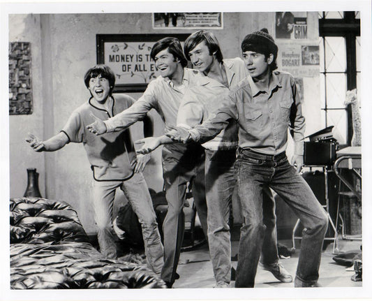 8 x 10: Monkees #1 B&W - Personalized & Signed by Micky